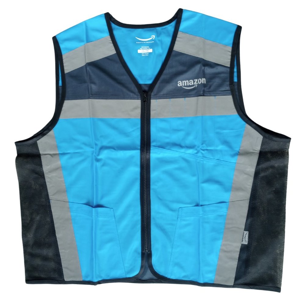 Amazon Safety Vest Luly Yang Blue High Visibility (2XL/3XL) Adult New Sealed